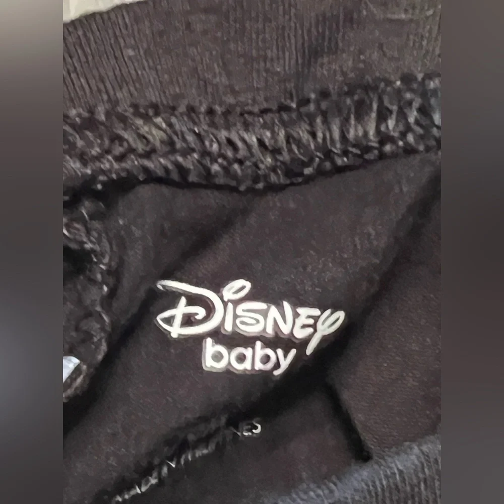 Disney NWOT Baby White and Black Polka Dot Outfit